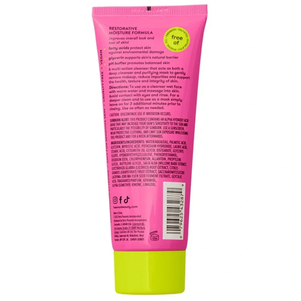 Freeman Restorative Facial Cleanser & Mask AHAs & Botanical Extracts Purifying